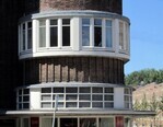 Hoek Hoofdweg - Jan van Galenstraat, detail van de uitbouw.
<br/>
Gert-Jan Lobbes, 2015